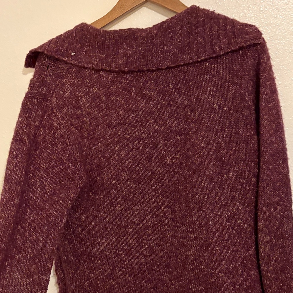 L.L. Bean Women's Burgundy Cardigan - Picture 9 of 9